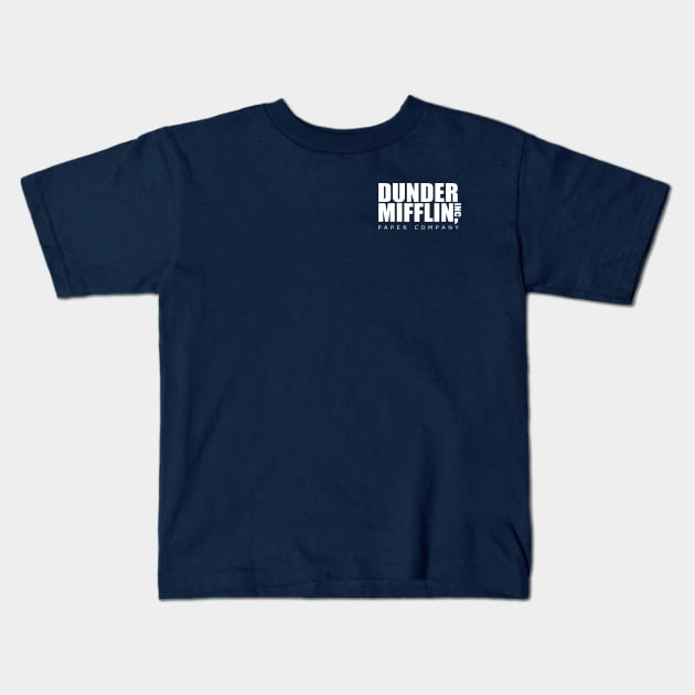 Dunder Mifflin Paper Company Kids T-Shirt by JoshABaumArt